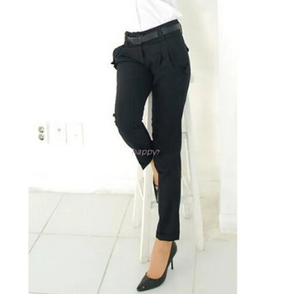 Fashion Celestia - Women's High Waist Slim Fit Casual Pants