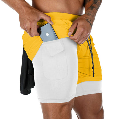 Fashion Celestia - Men's Sports Shorts with Two Layer Pockets