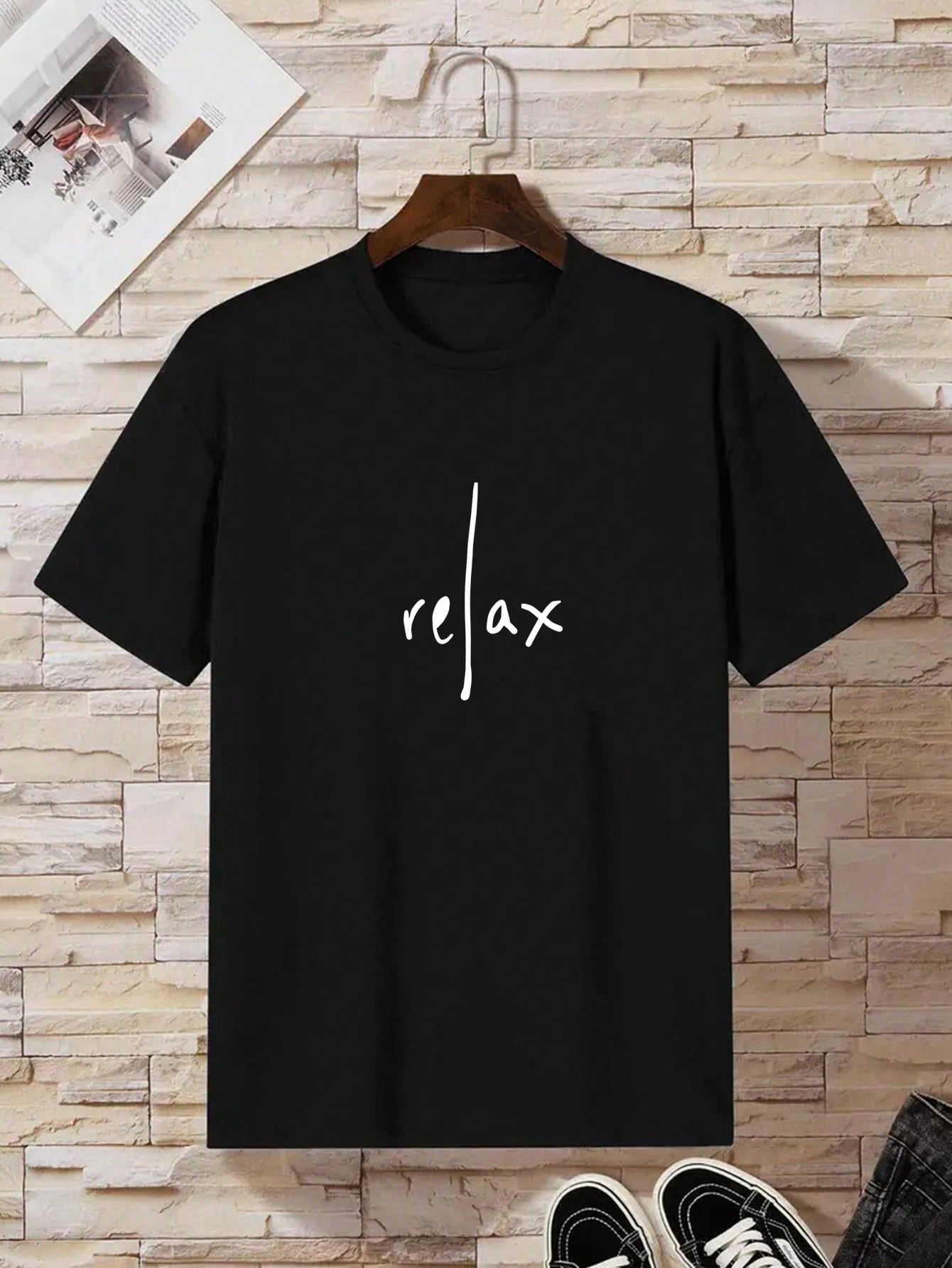 Men Letter Graphic Tee