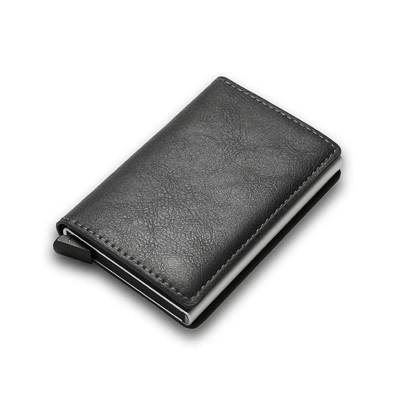 Carbon Fiber Card Holder Wallets Men RFID Black Magic Trifold Leather Slim Mini Wallet Small Money Bag Male Purses Wallet Women