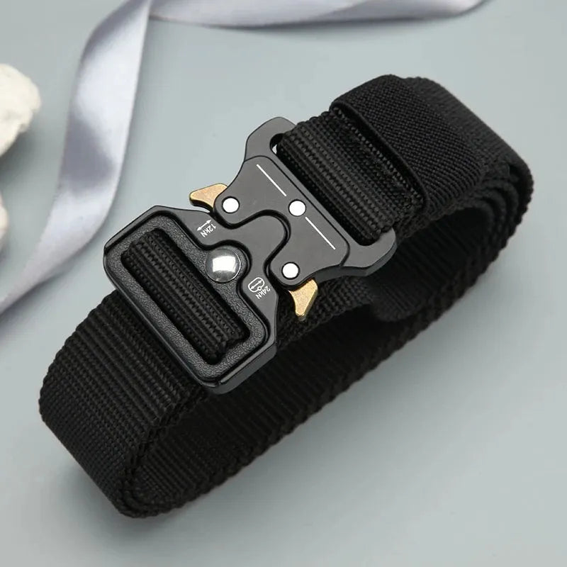 Men Belt Outdoor Hunting Tactical Belt Multi-Function Buckle Nylon Belt High Quality Marine Corps Canvas Belt Plastic Buckle